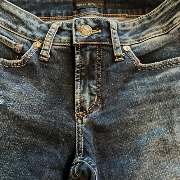 Silver Jeans Suki Skinny Crop Mid Rise Size 25 - Picture 15 of 16